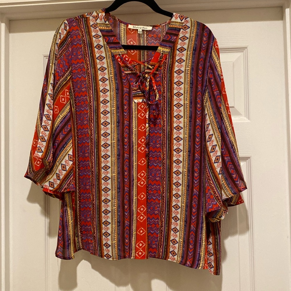 Blushing Heart large women’s blouse